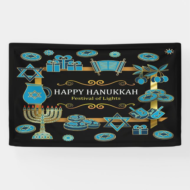 Banderoles Hanoukka (Horizontal)