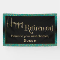 Happy Retirement Gold Parties scintillant Confetti