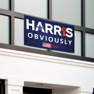 Banderoles Harris 2024 Évidemment - Kamala Harris