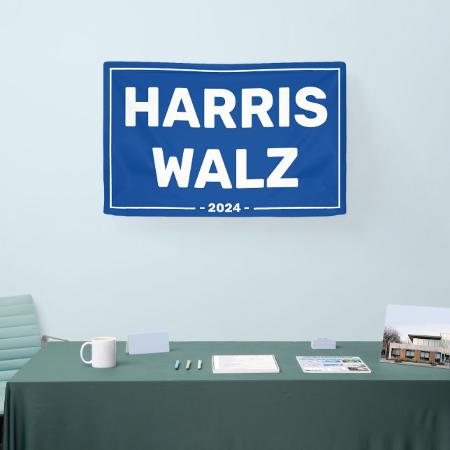 Banderoles Harris Walz 2024 (Salon professionnel)