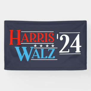 Banderoles Harris Walz 2024 pour le président