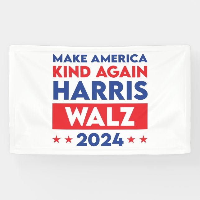 Banderoles Harris Walz 2024 Rendre l'Amérique (Horizontal)