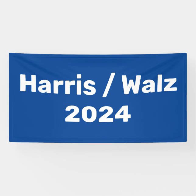 Banderoles Harris / Walz Campagne présidentielle 2024 (Horizontal)
