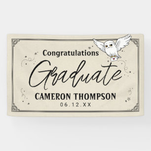 Banderoles Harry Potter Hedwig Remise de diplôme