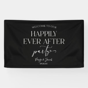 Banderoles Heureusement Jamais Après La Réception De Mariage 