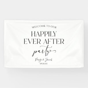 Banderoles Heureusement Jamais Après La Réception De Mariage 