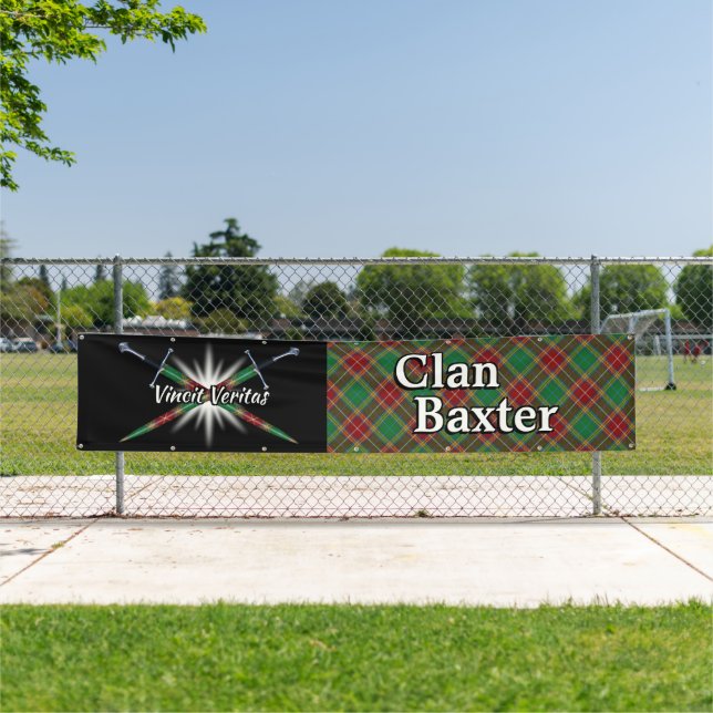 Banderoles Highland Festival Clan Baxter Tent (En situation)