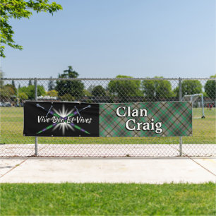 Banderoles Highland Festival Clan Craig Tent