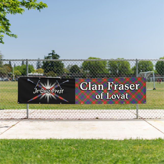 Banderoles Highland Festival Clan Fraser de Lovat Tent (En situation)