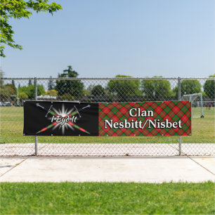 Banderoles Highland Festival Clan Nesbitt Nisbet Tent