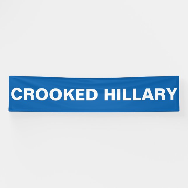 Banderoles Hillary Clinton tordue (Horizontal)