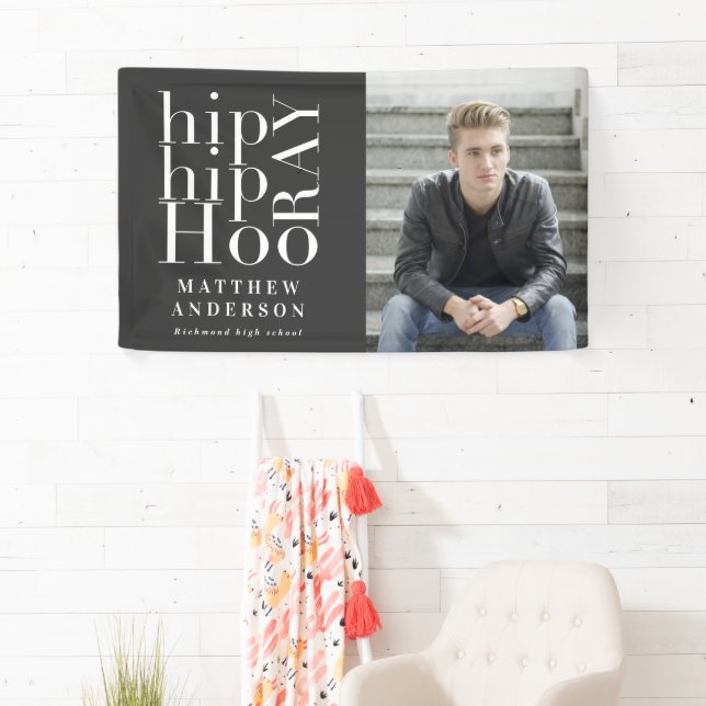 Banderoles Hip hip hourra fête de remise de diplômes photo (En situation)