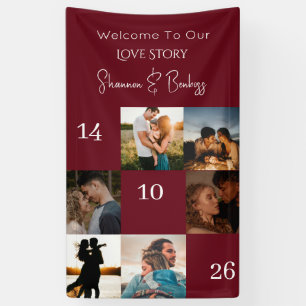 Banderoles Histoire d'amour moderne Engagement / Mariage Pho