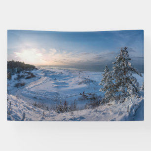 Banderoles Hiver neigeux Côte balte