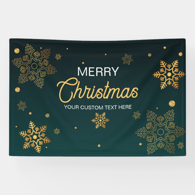 Banderoles Holidays Christmas party backdrop  (Horizontal)