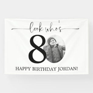 Banderoles Homme Regardez qui est 80 Photo 80e anniversaire