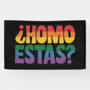 Banderoles Homo Estas Drôle Espagnol Mexicain Gay Ally LGBTQ