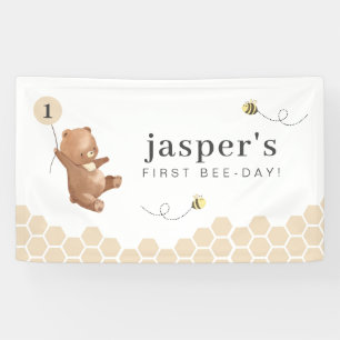 Banderoles Honey Bear First Bee day