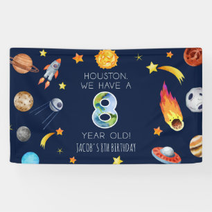 Banderoles Houston, nous avons une fête d'anniversaire de 8 a