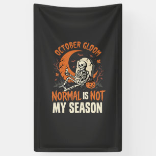 Banderoles Humeur de squelette d'humour noir d'Halloween