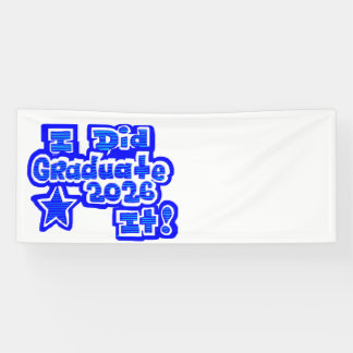 Banderoles I Did it/Graduate 2026 Banner