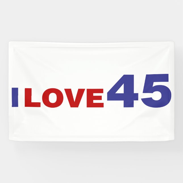 Banderoles I Love 45 (Horizontal)