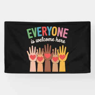 Banderoles Ici, tout le monde est le bienvenu