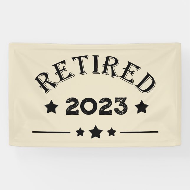 Banderoles Idée cadeau de retraite personnalisée (Horizontal)