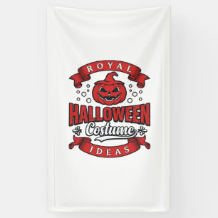 Banderoles Idées de costumes d'Halloween vintage Vector Desig