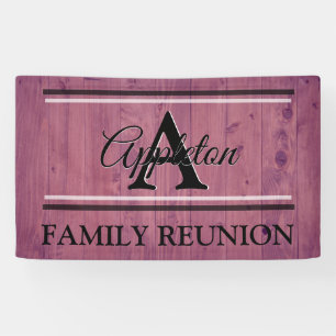 Banderoles Idées de réunion de famille Design Modèle violet b