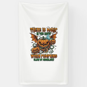 Banderoles Il y a des citrouilles de monstre de Halloween mag