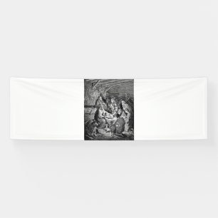 Banderoles Illustrated Christmas Nativity Scene