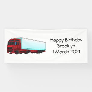 Banderoles Illustration de camion roumain