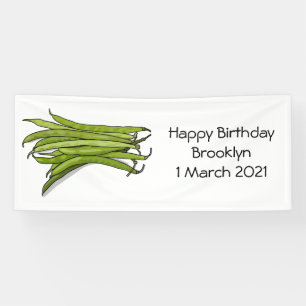 Banderoles Illustration de haricots verts