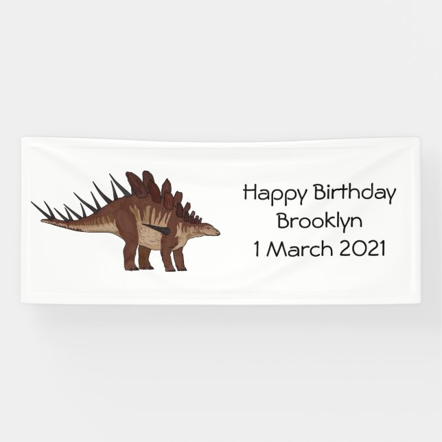 Banderoles Illustration de Kentrosaurus (Horizontal)