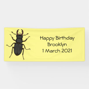 Banderoles Illustration de l'insecte du dendroctone du pin