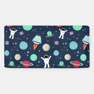 Banderoles illustration de motif spatial
