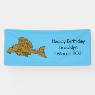Banderoles Illustration de poisson Pleco