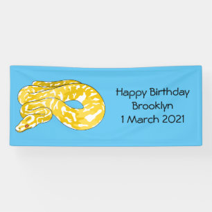 Banderoles illustration de serpent python birman de dessin an