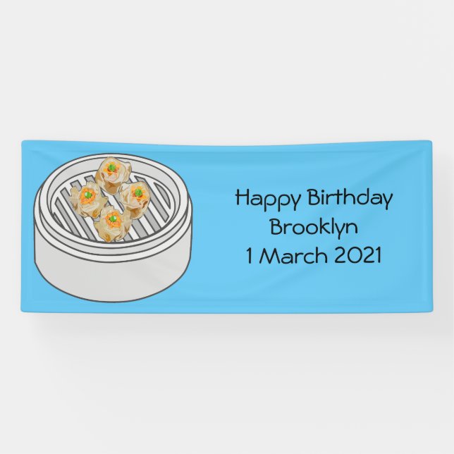 Banderoles Illustration de Shumai dim sum (Horizontal)