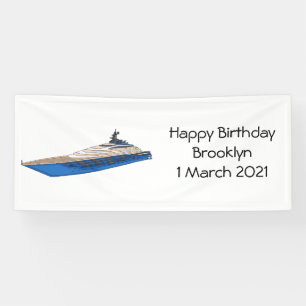 Banderoles Illustration de yacht