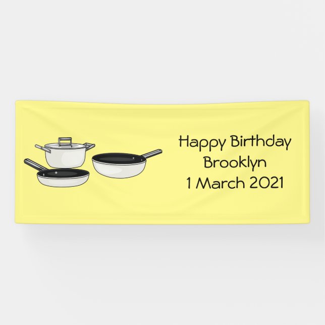 Banderoles Illustration des jeux de cuisine (Horizontal)