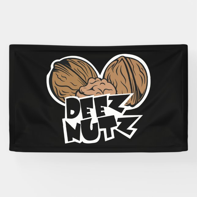Banderoles Illustration drôle de Deez Nutz (Horizontal)