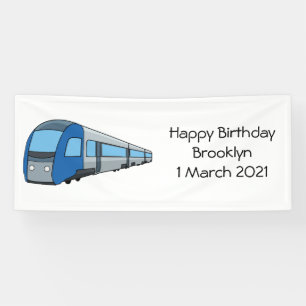 Banderoles Illustration d'un train électrique
