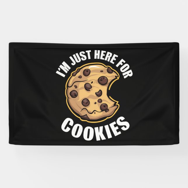 Banderoles I'm Just Here For The Cookies Funny Christmas (Horizontal)