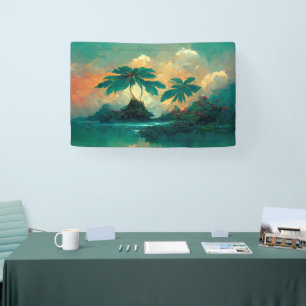 Banderoles Imaginaire tropical Mer & Palmiers