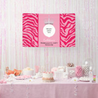 Impression zèbre rose