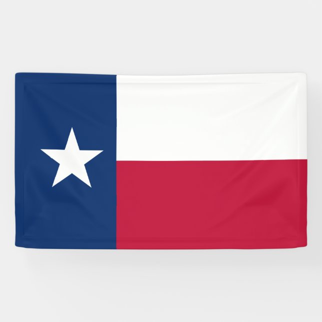 Banderoles Indicateur d'état du Texas patriotique personnalis (Horizontal)