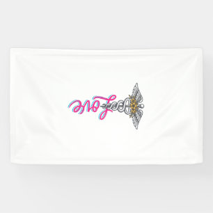 Banderoles Infirmière Amour Caducée Floral Médical Design Ver