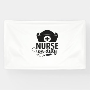 Banderoles Infirmière-cadeau en service